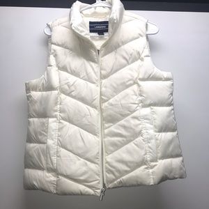 White Lands Ends Puffer Vest